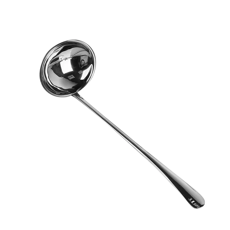 Jieyang manufacturer SS410 Long Handle Asian Soup spoon Dishwasher Safe 13/0 Stainless Steel Mirror Polish