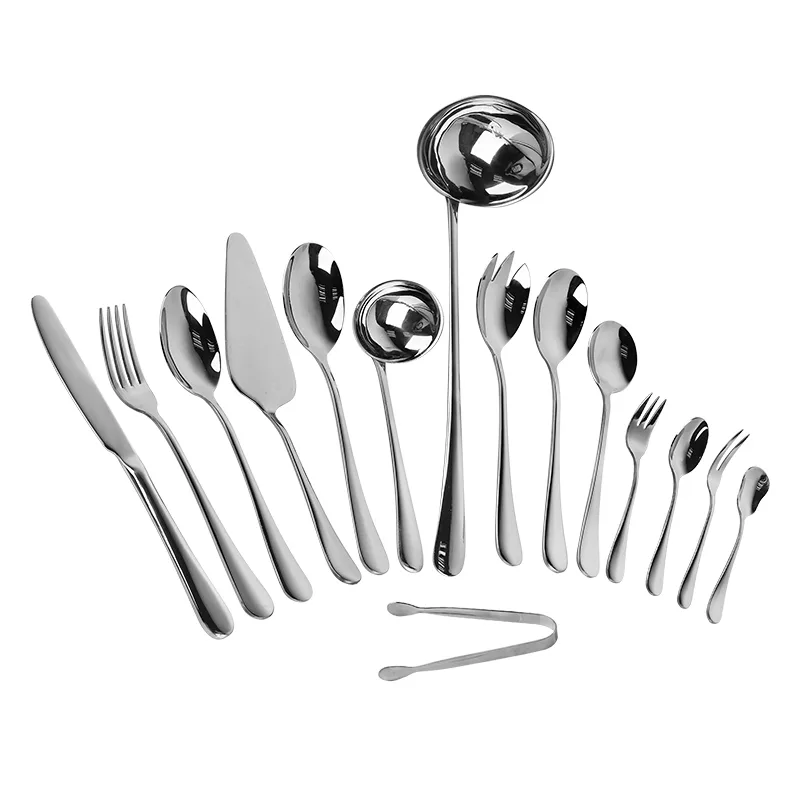 Jieyang Stainless Steel Sets Premium Flatware Collection For Restaurant Home Dining Mirror Polish 18/0 Stainless Steel, 13/0 Stainless Steel