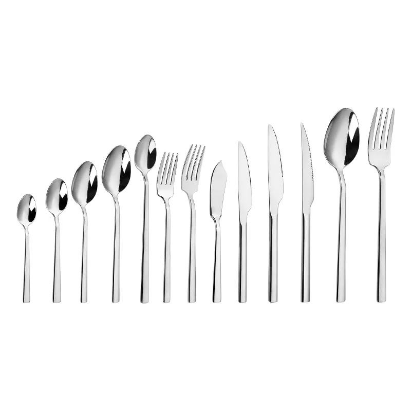 China wholesaler mirror polished 410ss cutlery flatware set for 4 Mirror Polish 13/0 Stainless Steel
