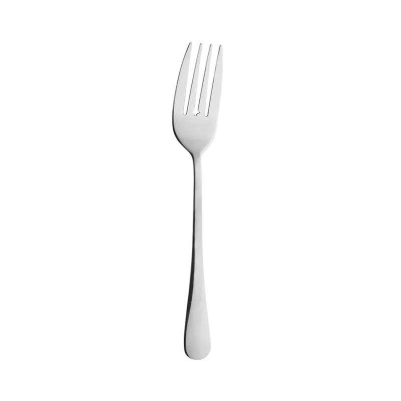 Premium Stainless Steel Serving Fork for Restaurant Buffet Mirror Polish