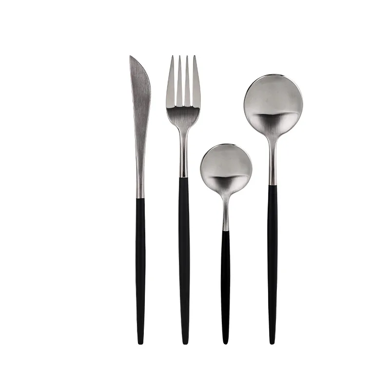 Nordic style 16pcs stainless steel cutlery set for western dinner Europe