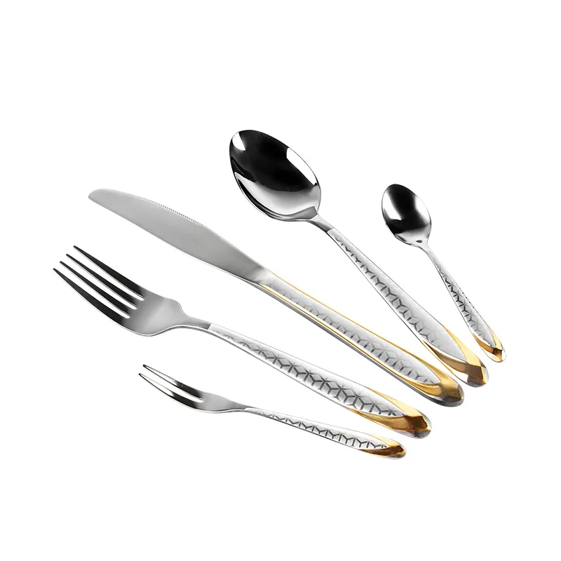 20-piece Gold Plating Stainless Steel Cutlery Set Middle East